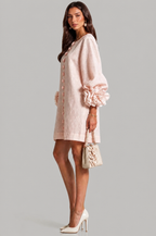 Rose Cuff Long Sleeve Mini Dress