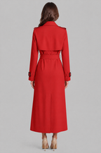 Long Double Breasted Trench Coat