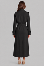Long Double Breasted Trench Coat