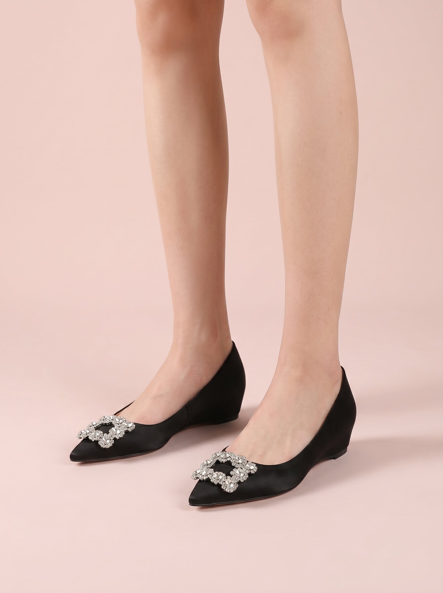 Crystal Buckle Pointed Heel ROSIE LANE